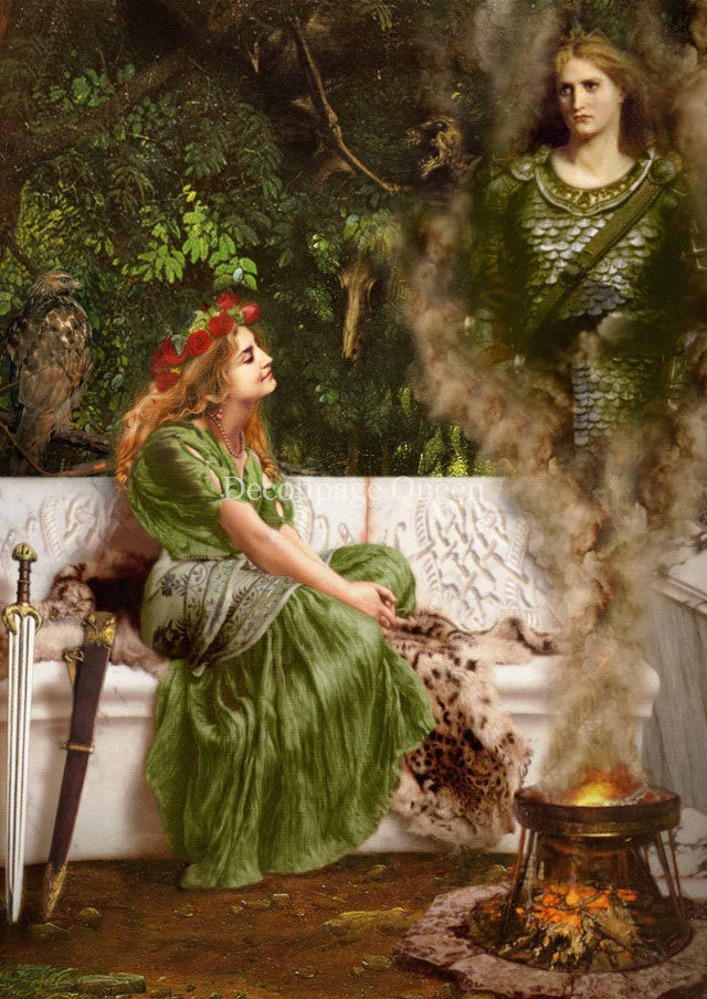Decoupage Queen - Howard David Johnson Boudica and the Morrigu 5 sheet