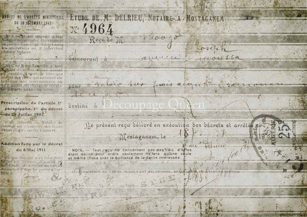 Decoupage Queen - Spring Stripes A4 Rice Paper