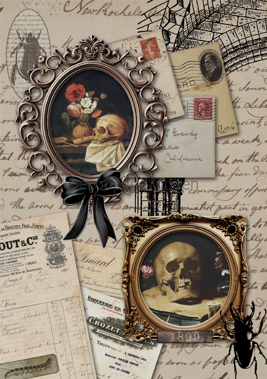 Decoupage Queen Dainty and the Queen Beyond the Veil A4