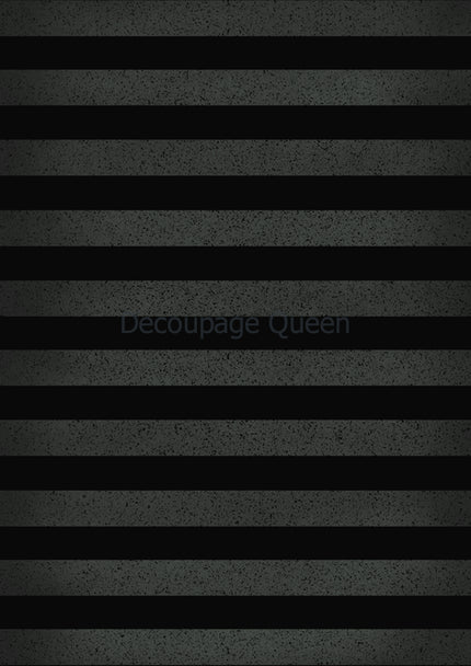 Decoupage Queen - Dainty and the Queen Black and Grey Stipe A4 Rice Paper