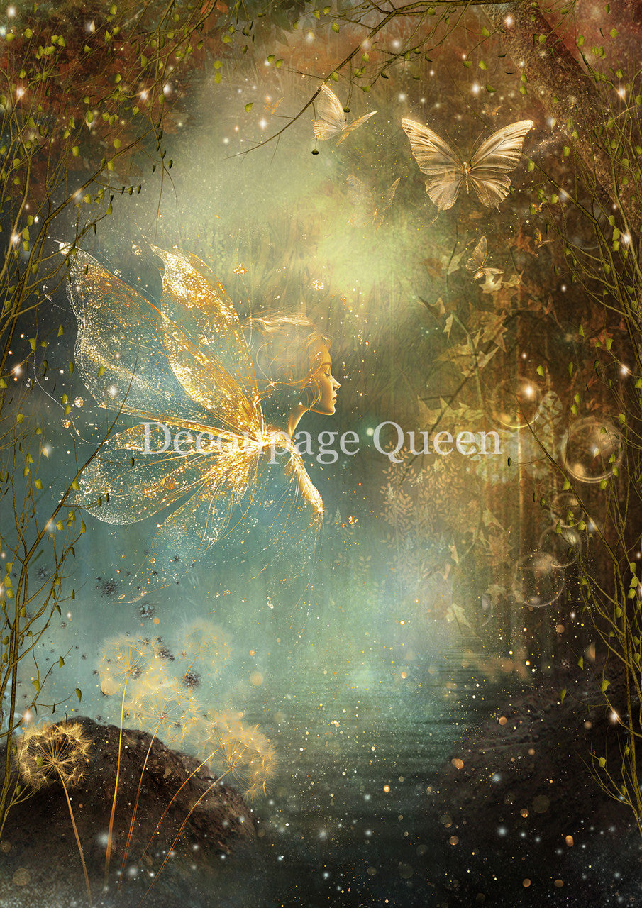 Decoupage Queen - Luminescent Fairy A4 8.5x11.7" Rice Paper