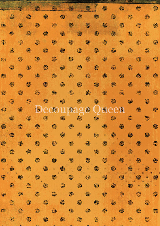 Decoupage Queen - Orange Dots Rice Paper A4, A3