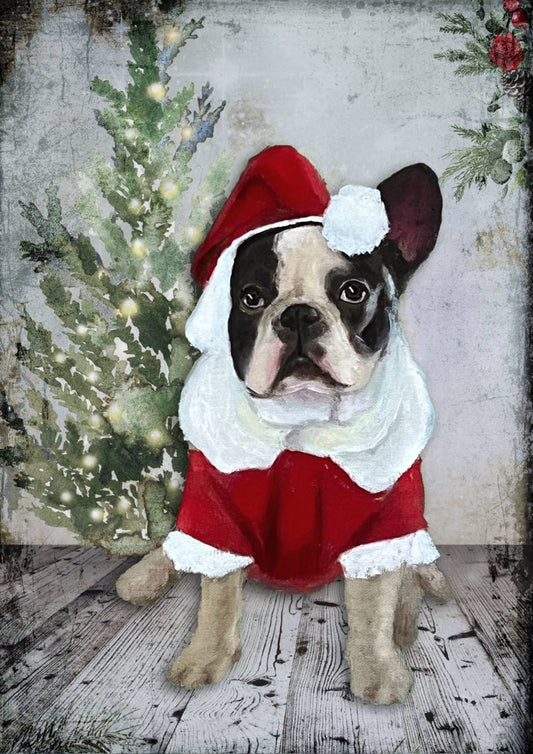 Decoupage Queen - Teresa Rene Art - Christmas Frenchy A4