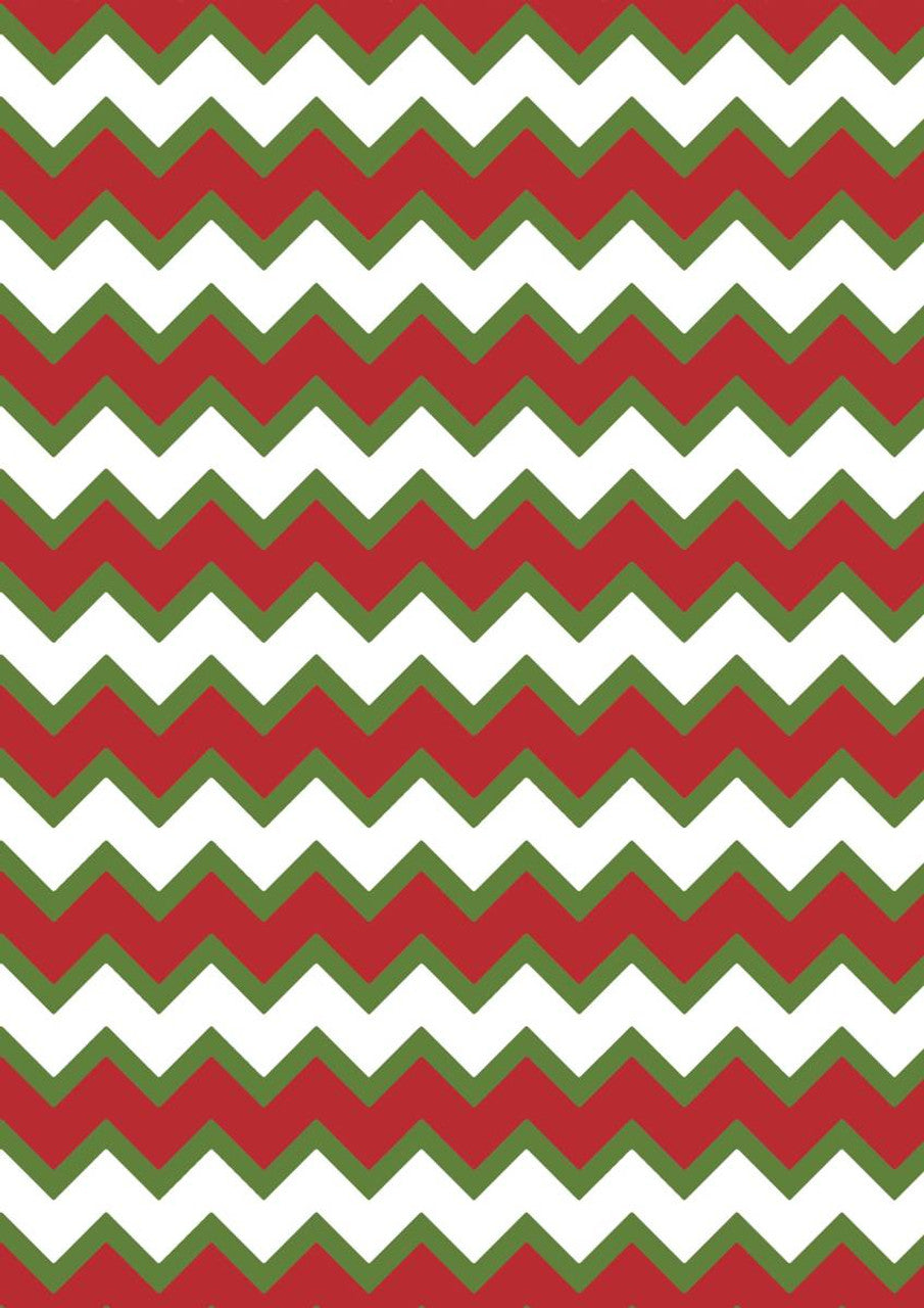 Decoupage Queen - Christmas Chevron A4