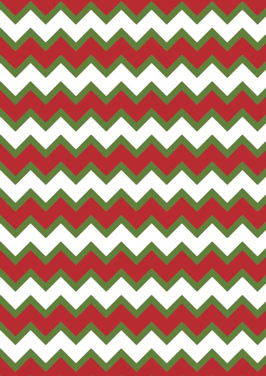 Decoupage Queen - Christmas Chevron A4