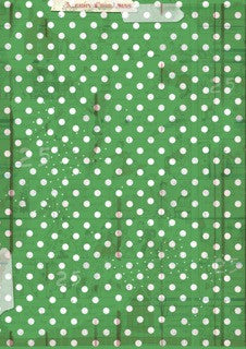 Decopage Queen - Ellen J Goods, Merry Mint Dots A4 Rice Paper