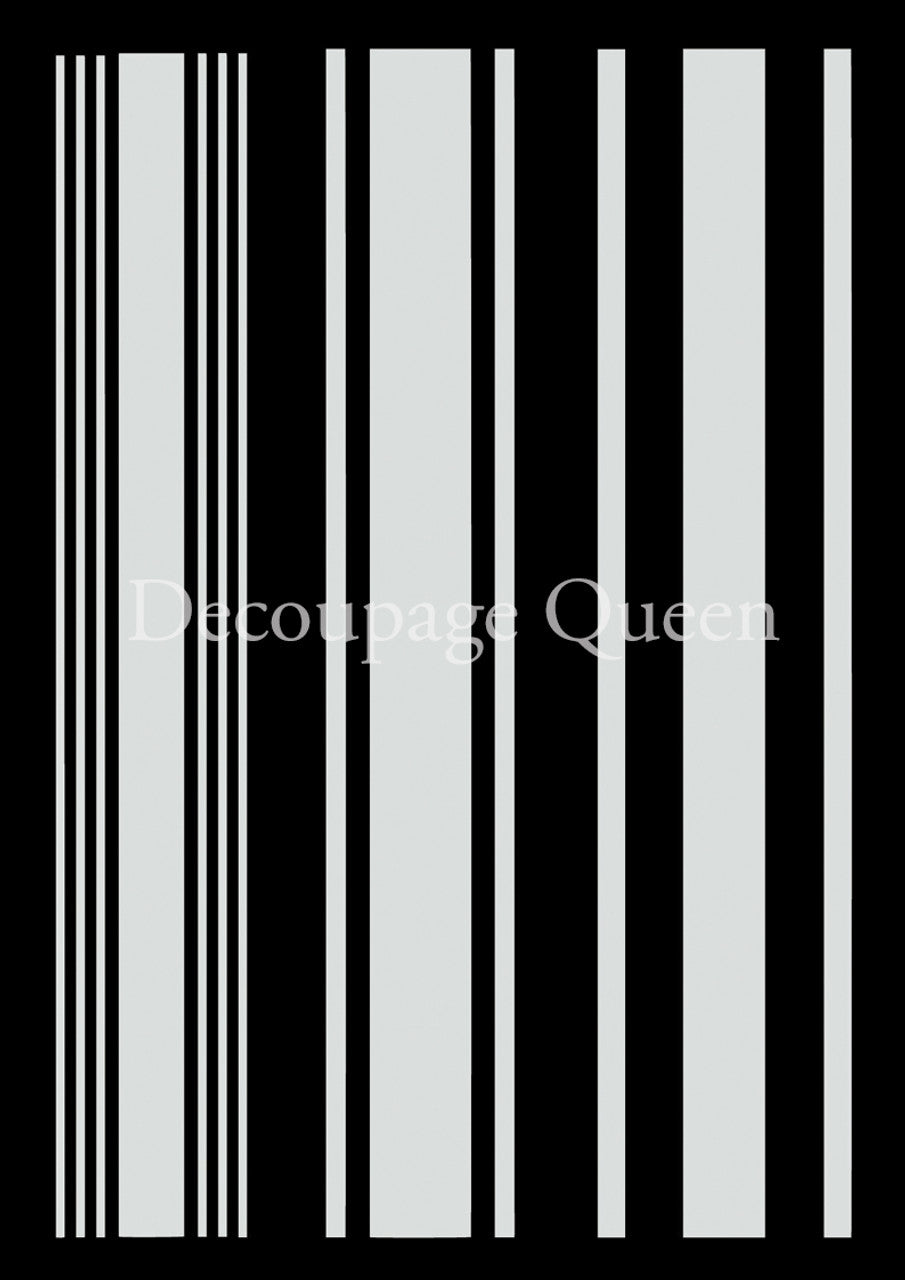 Decoupage Queen : Stencil - Grain Sack Stripes