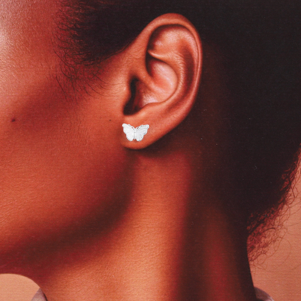 Just For You Butterfly Earring Silver