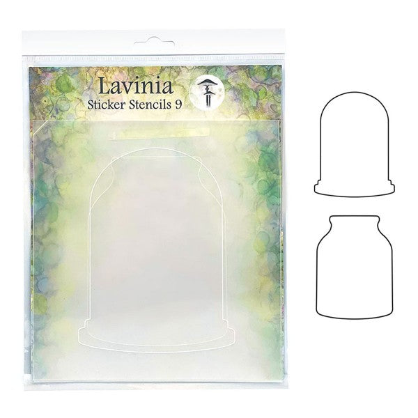 Lavinia Stamps - Sticker Stencils 9, Moon Jar