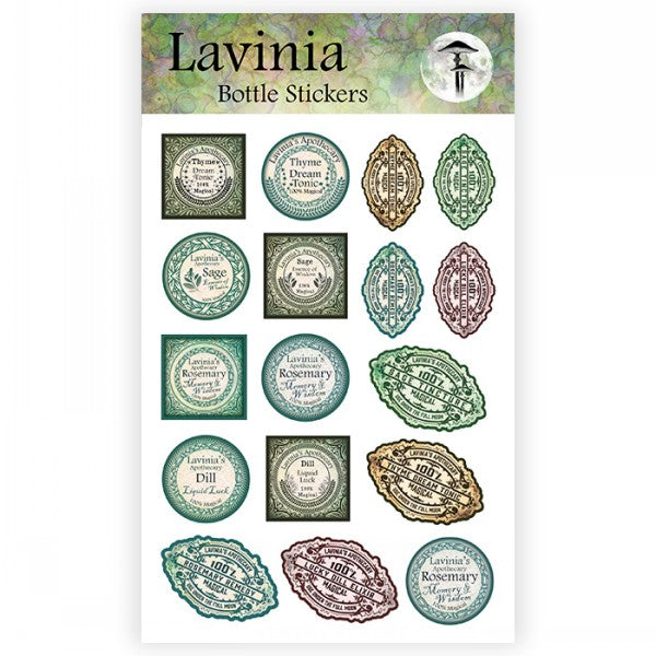 Lavinia Stamps - Bottle/ Vintage Stickers