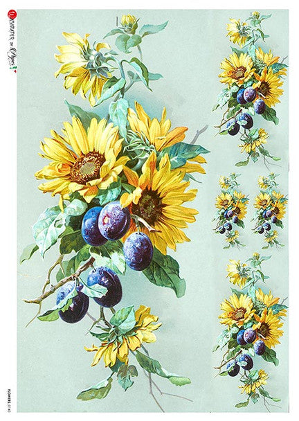 Paper Designs - Flowers_0140 A4 Rice Paper