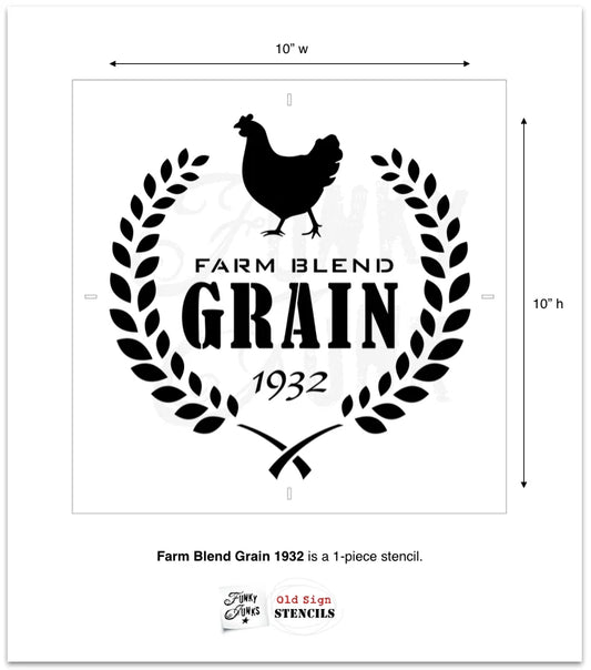 Funky Junk Farm Grain Stencil