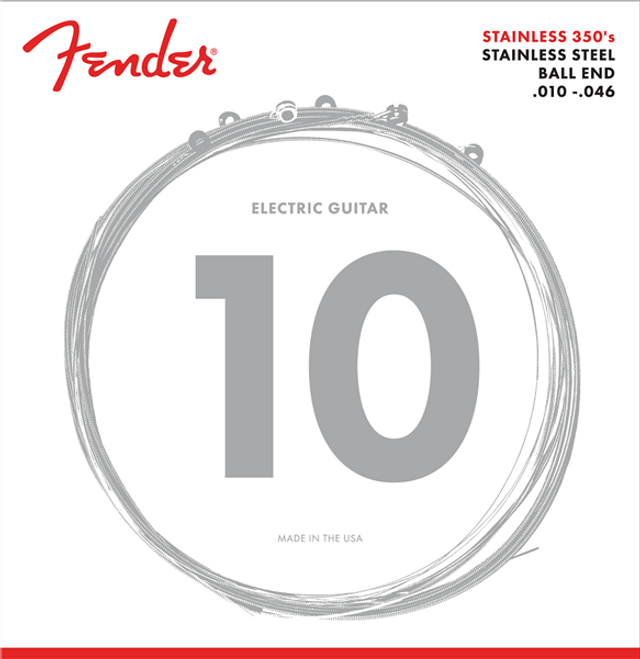 FENDER .010-.046 STANLESS 350'S ELECTRIC GUITAR STRINGS