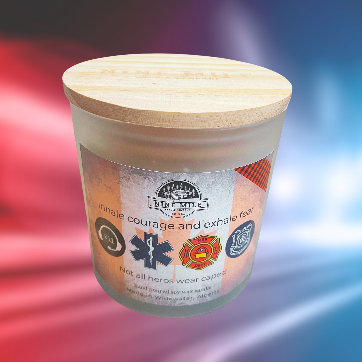 Nine Mile 14 oz Soy Candle First Responder