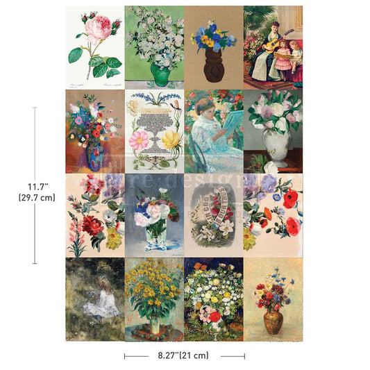 Re-Design With Prima® Middy Transfers - Floral Ambiance A4 8.27x11.7"