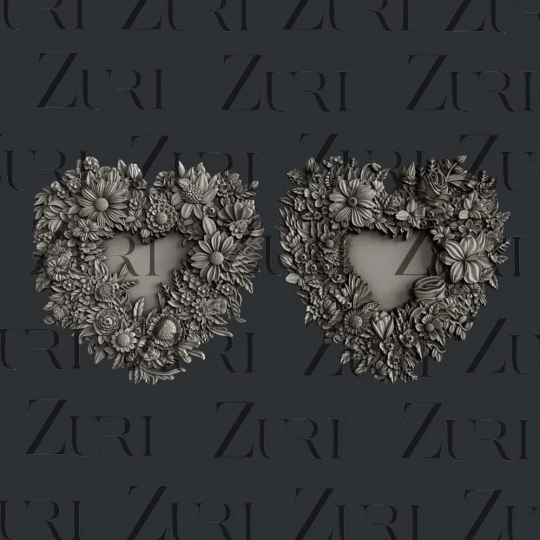 Zuri In the Garden Collection - Floral Lovehearts Set