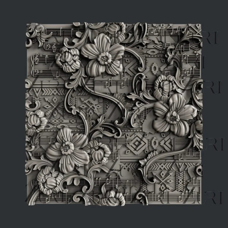 Zuri Floral Plate Botanical Charm Collection