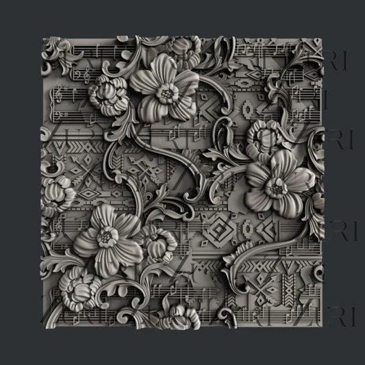 Zuri Floral Plate Botanical Charm Collection