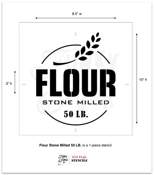 Funky Junk Flour Stone Milled Stencil