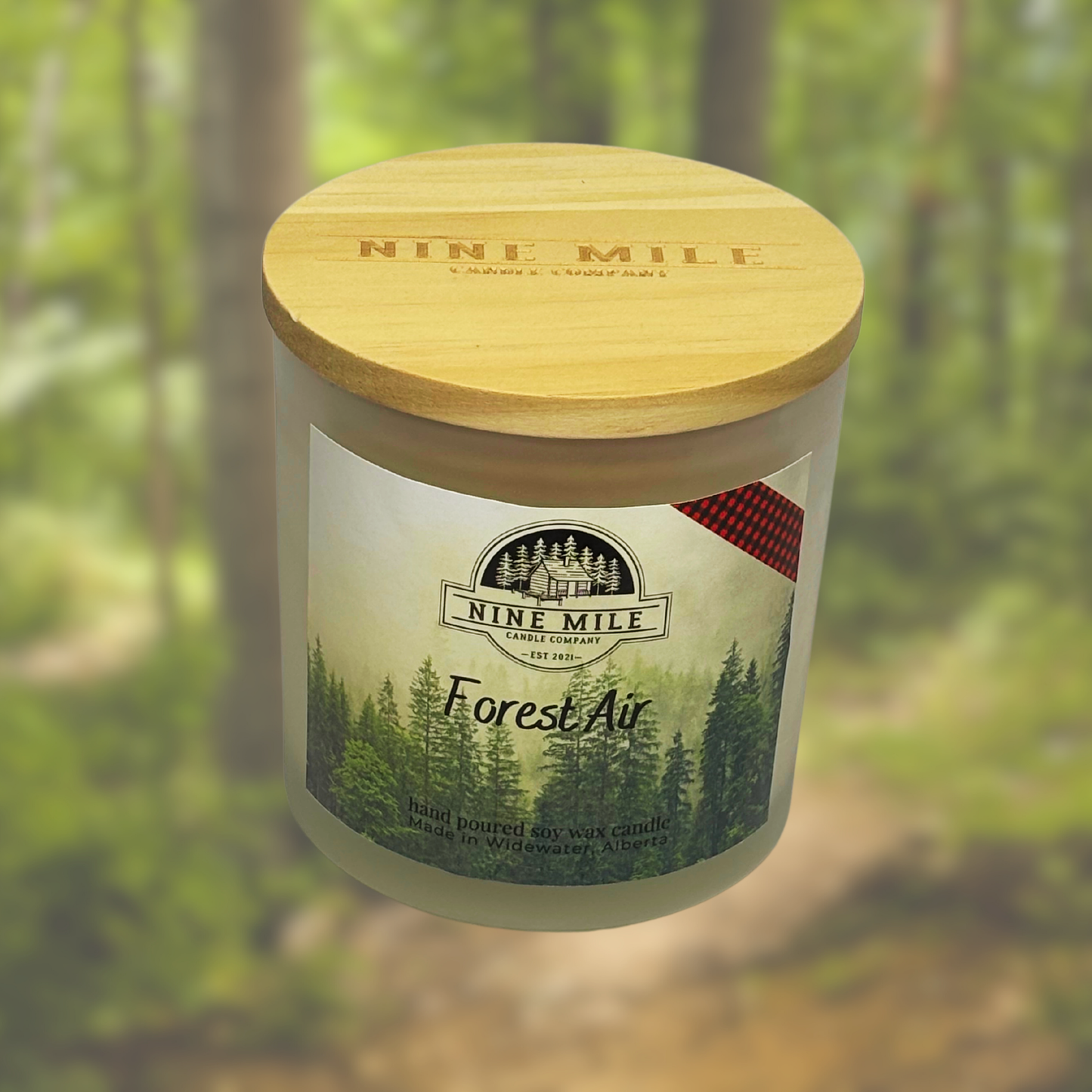 Nine Mile 14 oz Soy Candle Forest Air
