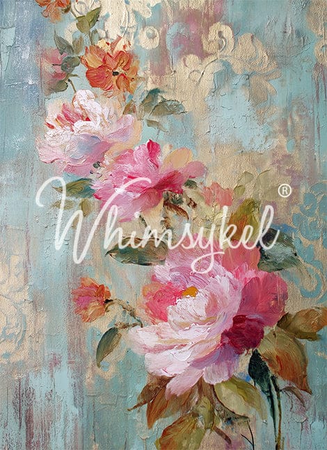 Whimsykel Designs : Fresco Roses II - 21x29" & 14x20"