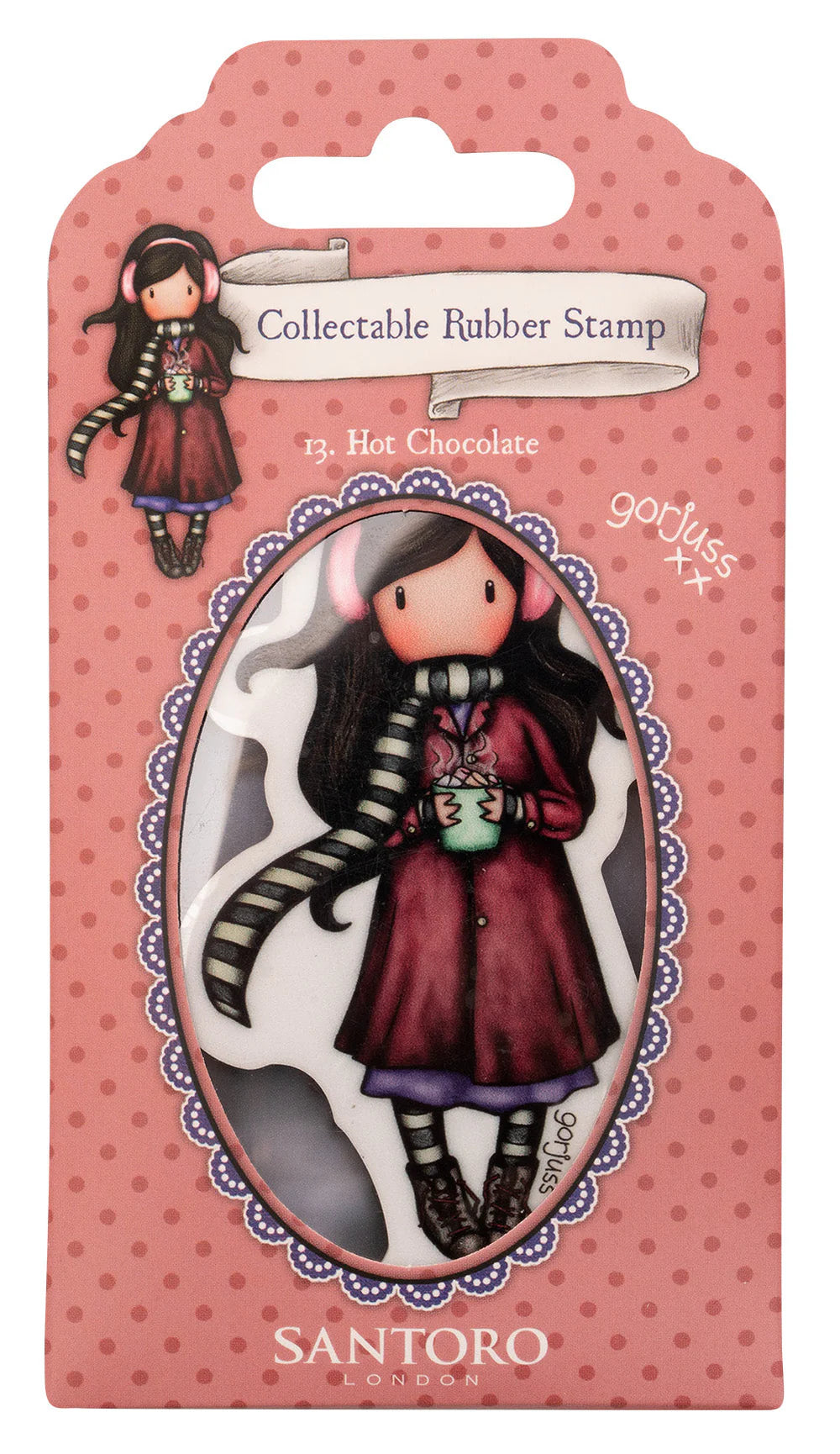 Studio Light - Santoro Collectable Rubber Stamp 13. Hot Chocolate