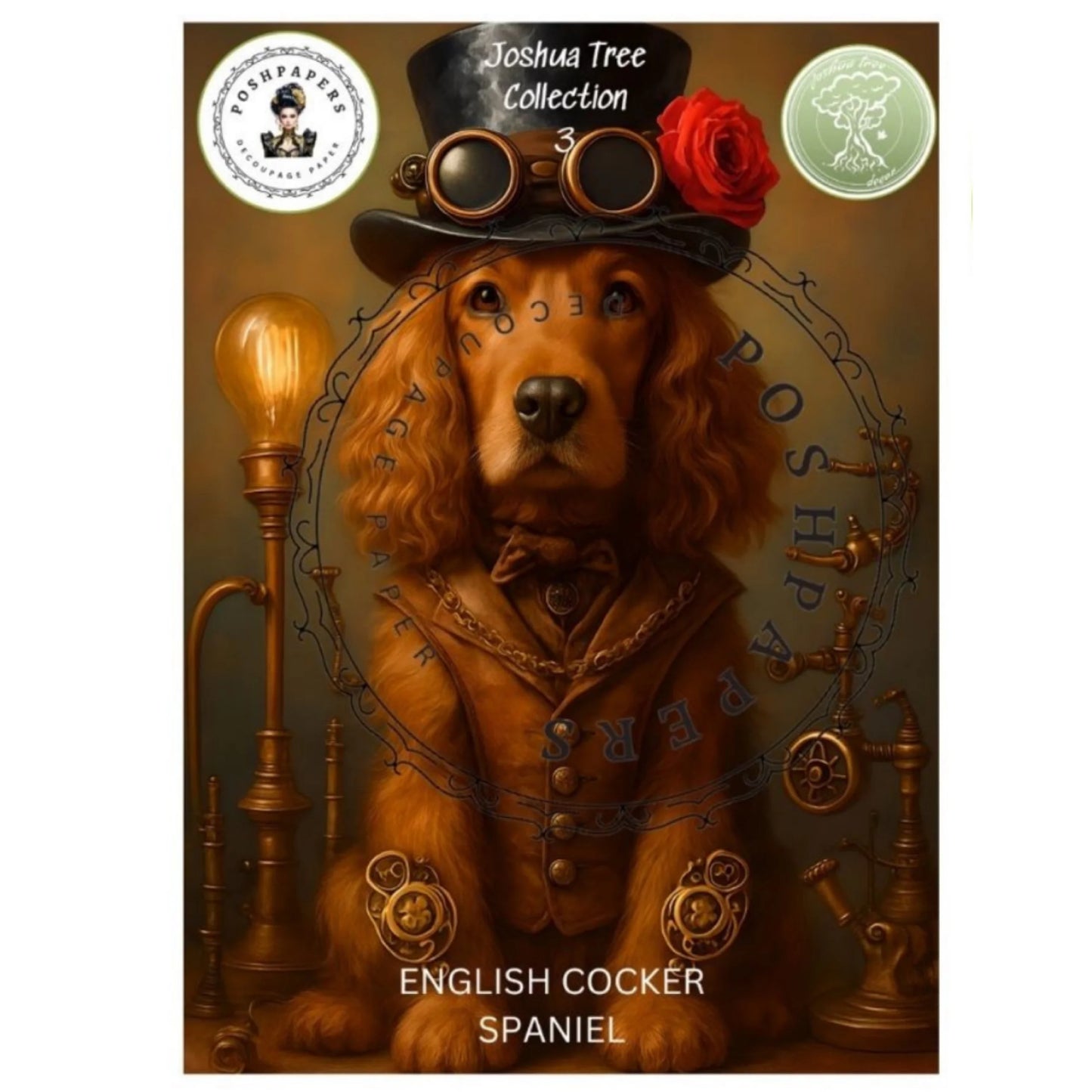 Posh Papers - English Cocker Spaniel 53x73 cm