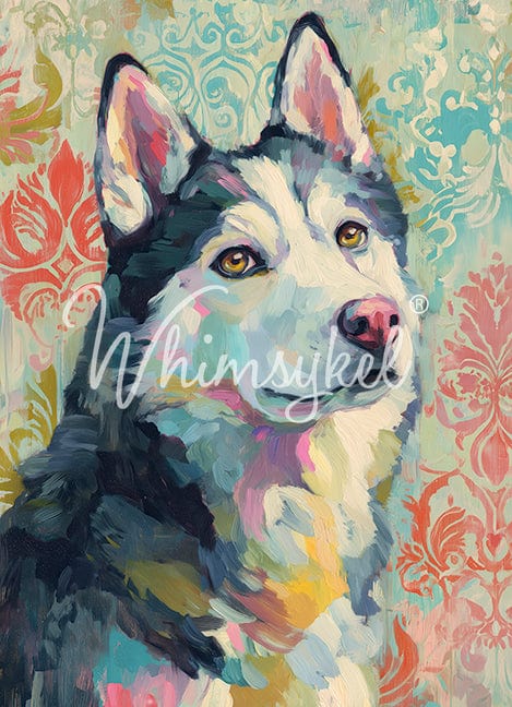 Whimsykel Designs : Decoupage Paper : Husky 21x29"