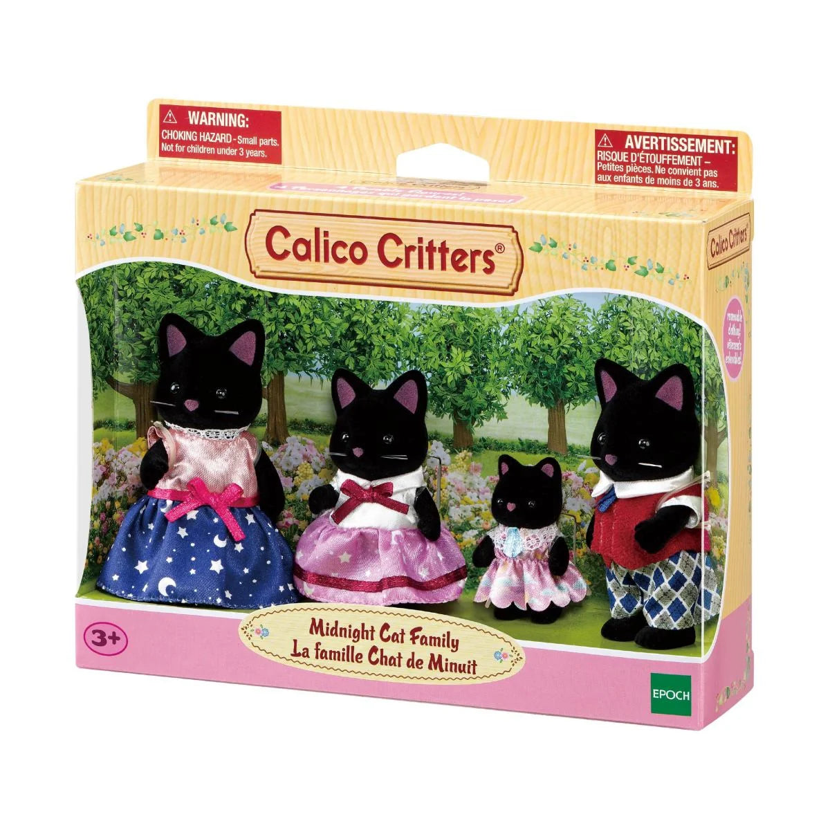 Calico Critters - Midnight Cat Family