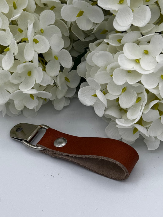 HINGED GENUINE LEATHER DRAWER PULL