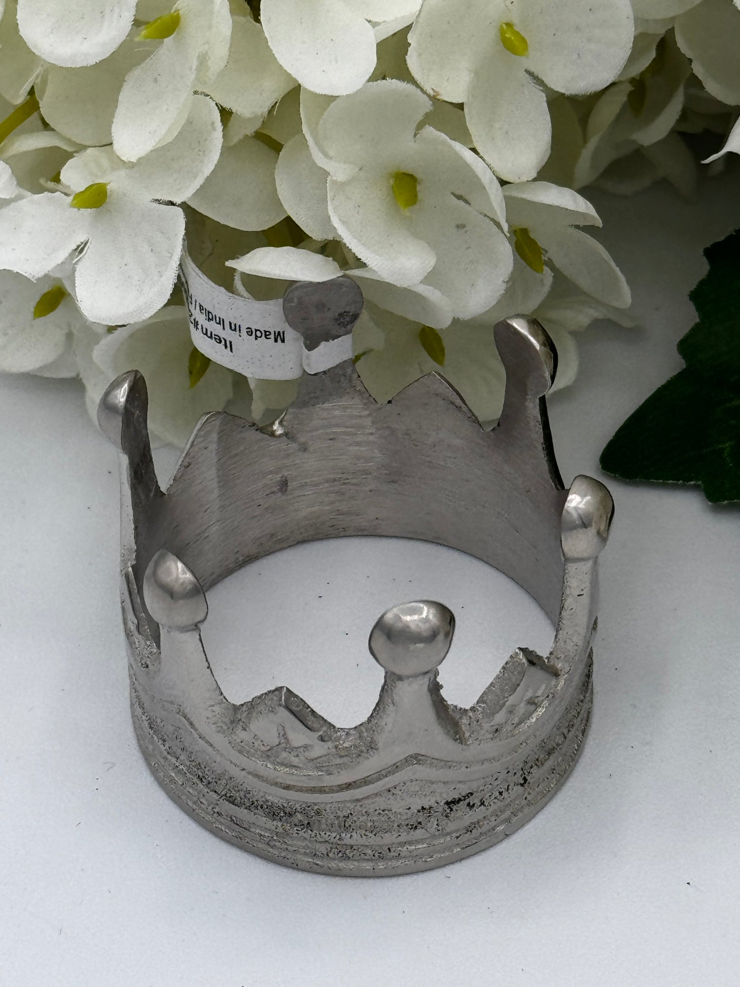 Crown Napkin Ring Silver