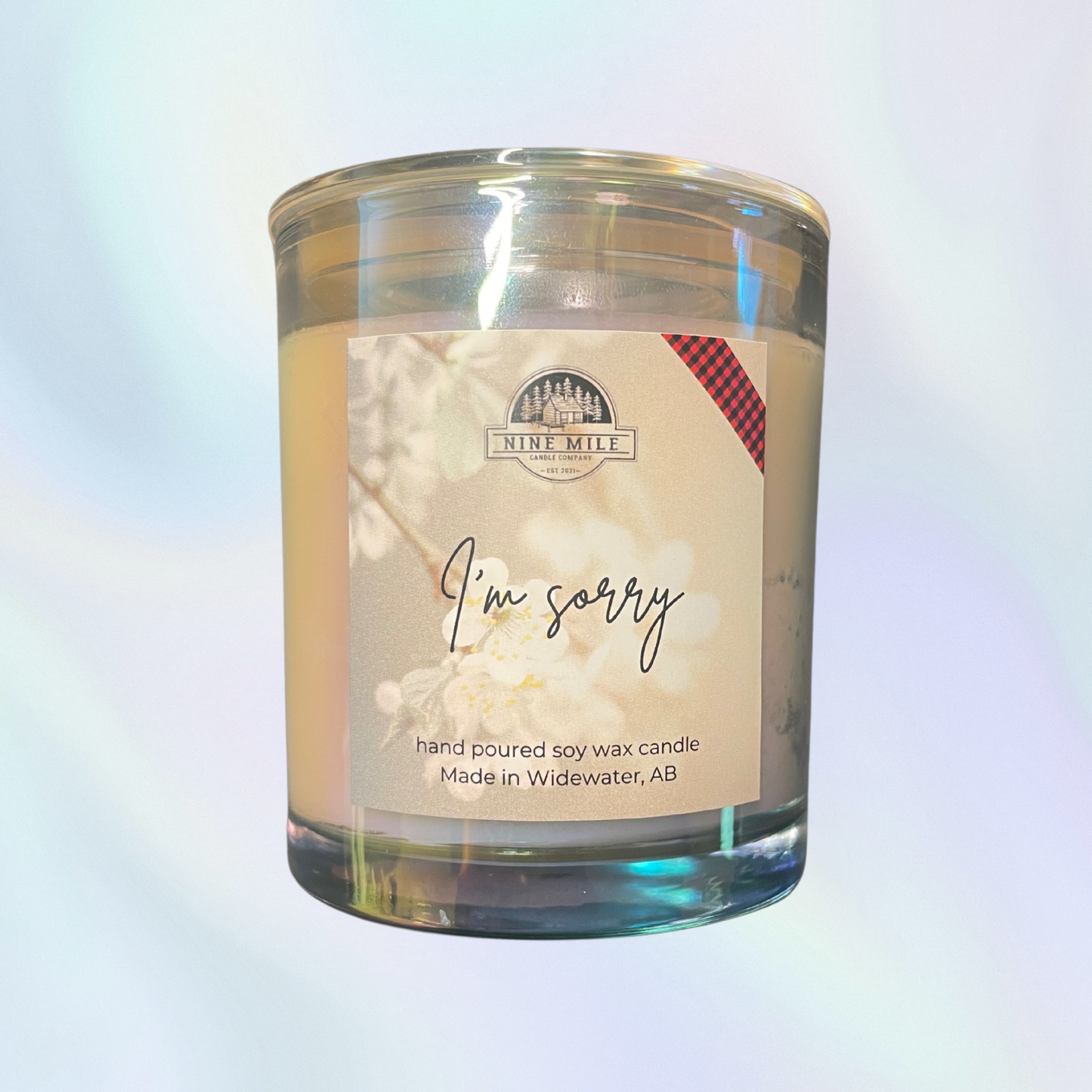 Nine Mile Soy Wax Iridescent Jar Candle I'm Sorry