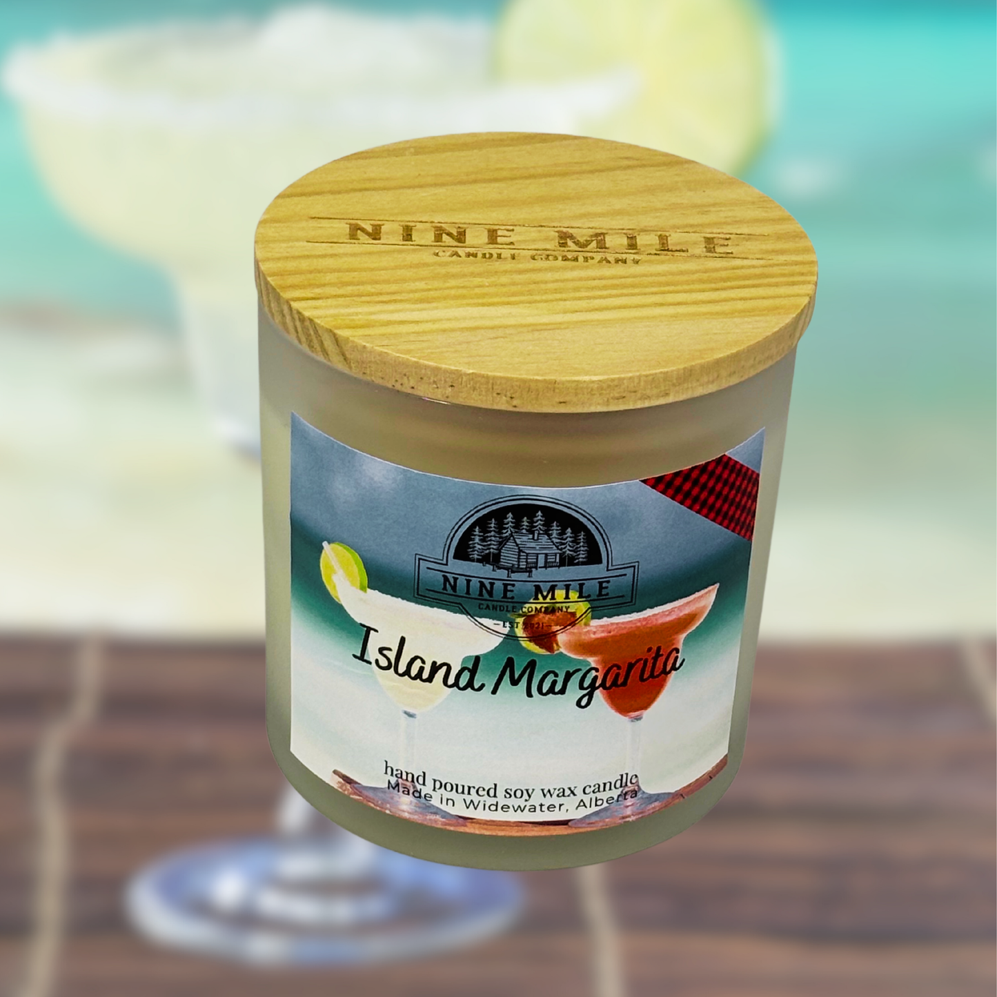 Nine Mile 14 oz Soy Candle Island Margarita