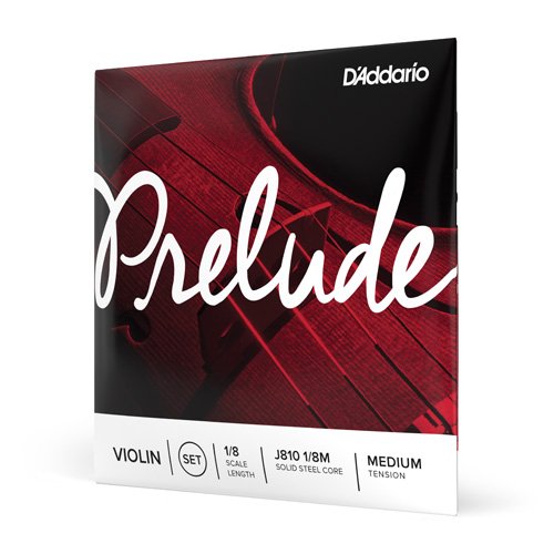 D'addario prelude 1/8 scale j810 1/8m medium tension violin strings