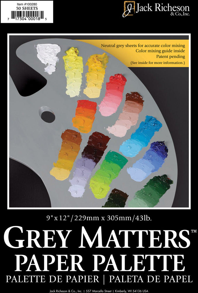 Jack Richeson & Co. - Grey Matters Paper Palette 9x12"