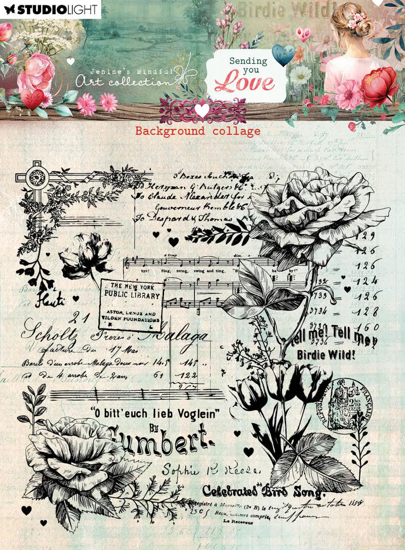 Studio Light - Sending You Love Collection Stamps
