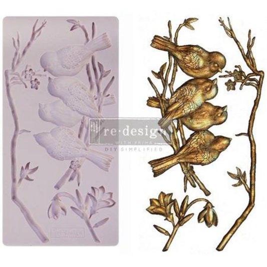 Re-Design With Prima® Decor Mould - Avian Love 5x10"