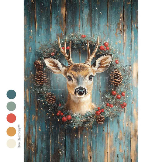 Re-Design With Prima® A4 Decoupage Fiber - Jingle Jungle 11.69x8.27"