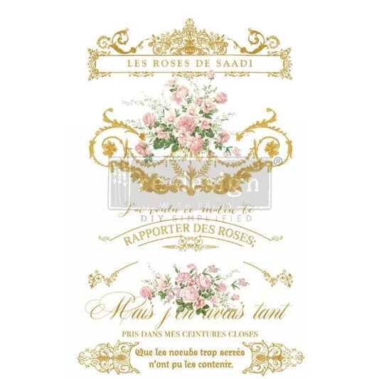 Redesign Decor Transfer Kacha Les Roses