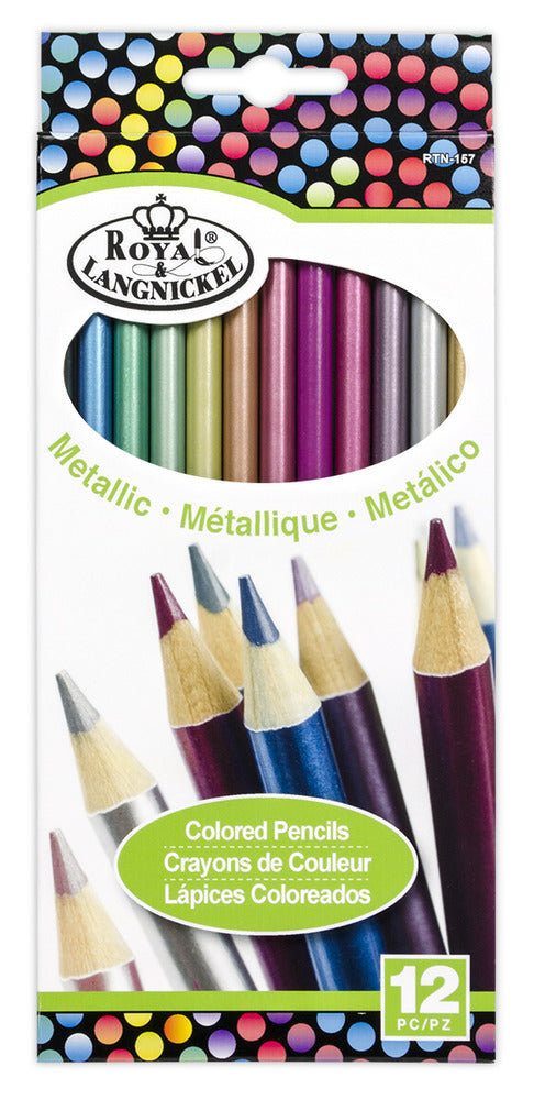 Royal & Langnickel - Metallic Colored Pencils 12pcs