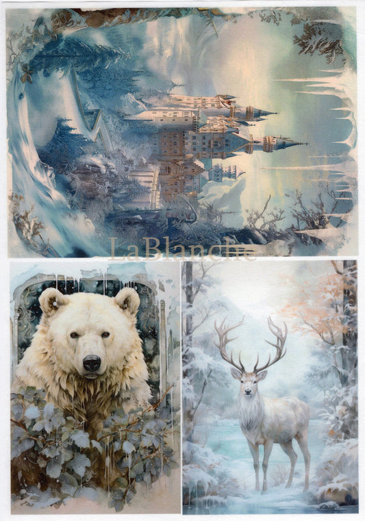 Lablanche A4 Rice Paper Frosty Winter