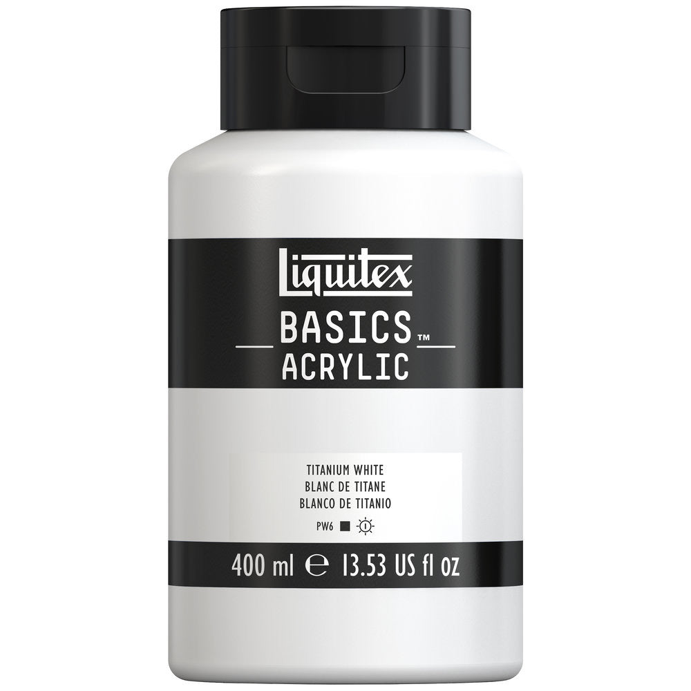 Liquitex Basic Acrylic 400 ml Bottle - Titanium White