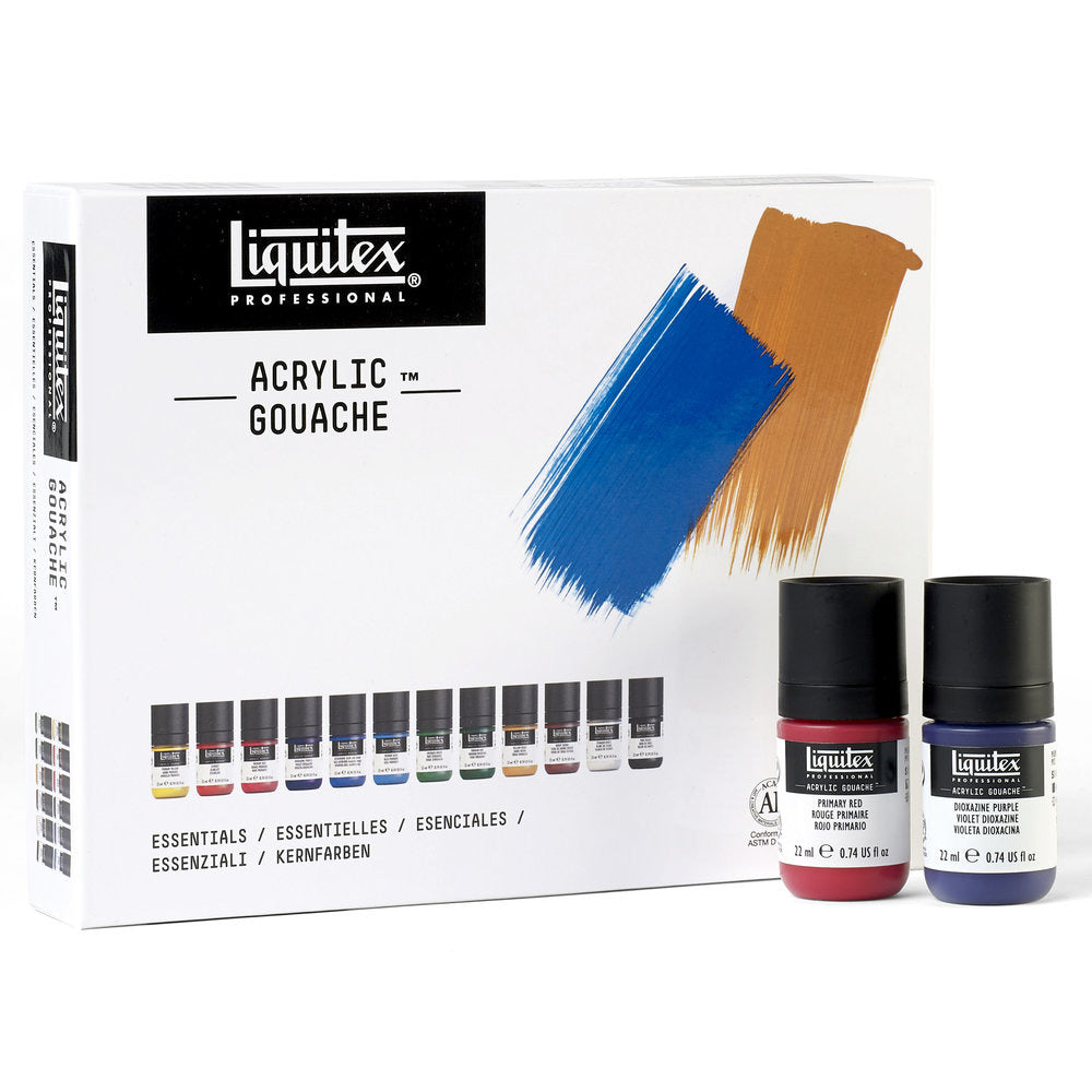 Liquitex Acrylic Gouache 12 Essentials 12x22 ml