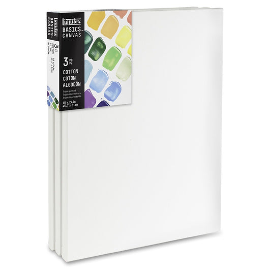 Liquitex Basics Canvas 18X24 3 Pack