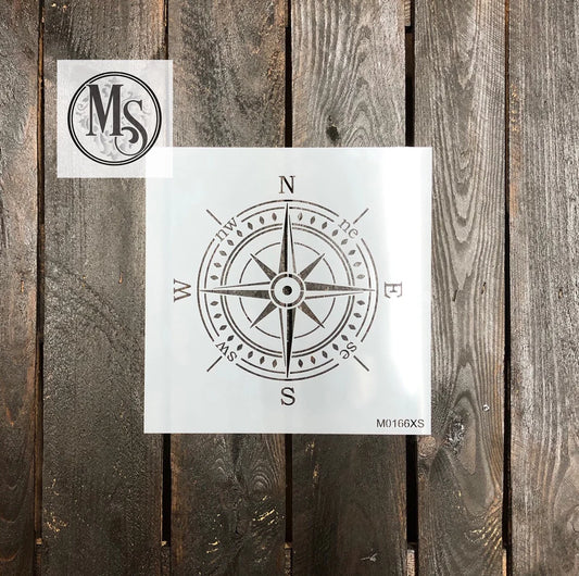 Muddaritaville Stecil Decorative Compass Rose Larg