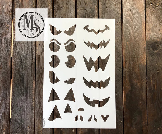 Jack O Lantern Faces Large