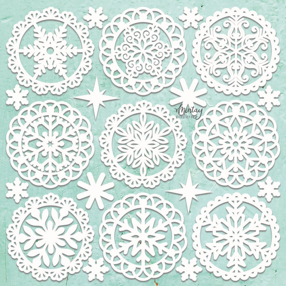 Mintay Paper - Chippies Decor : Winter Doilies