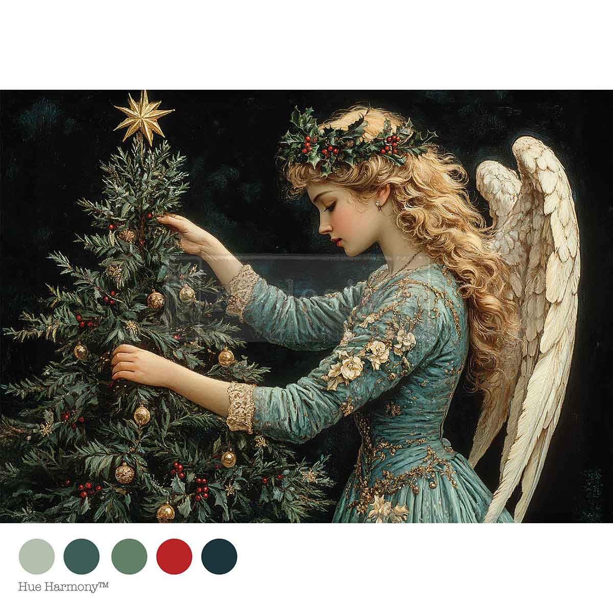 Re-Design With Prima® A4 Decoupage Fiber - Merry & Majestic 11.69x8.27"
