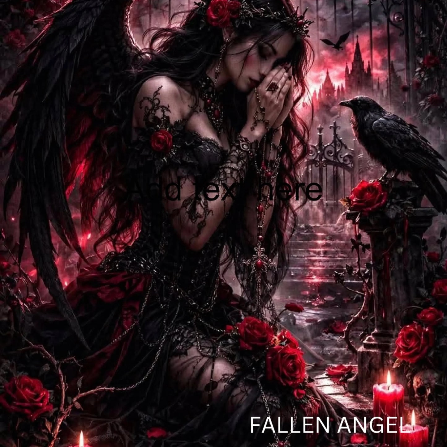 Posh Papers - Fallen Angel, Lilith Red 36x53 cm