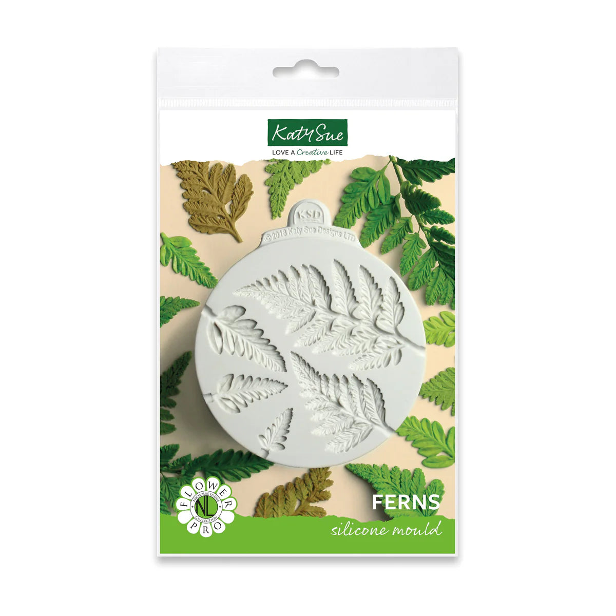 Ferns Silicone Mould Katy Sue Designs